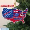 NFL Buffalo Bills Custom Name Flag Map US Custom Shaped Ornament