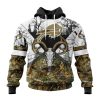 NFL Buffalo Bills Custom Name Number Deer Skull And Forest Pullover Hoodie