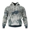 NFL Buffalo Bills Custom Name Number Honor US Air Force Veterans Pullover Hoodie