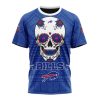 NFL Buffalo Bills Custom Name Number Kits For Dia De Muertos T-Shirt