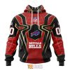 NFL Buffalo Bills Custom Name Number Spider Man Pullover Hoodie