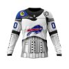 NFL Buffalo Bills Custom Name Number Star Wars Sweatshirt