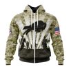 NFL Buffalo Bills Custom Name Number Veterans And Families Zip Up Hoodie