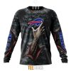 NFL Buffalo Bills Halloween Horror Skull Sweatshirt