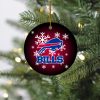 NFL Buffalo Bills Merry Christmas Round Ornament
