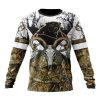 NFL Carolina Panthers Custom Name Number Deer Skull And Forest Sweatshirt