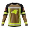 NFL Carolina Panthers Custom Name Number Firefighter Uniform Sweatshirt