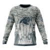 NFL Carolina Panthers Custom Name Number Honor US Air Force Veterans Sweatshirt