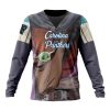 NFL Carolina Panthers Custom Name Number Mandalorian And Baby Yoda Sweatshirt
