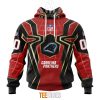 NFL Carolina Panthers Custom Name Number Spider Man Pullover Hoodie
