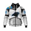 NFL Carolina Panthers Custom Name Number Star Wars Zip Up Hoodie