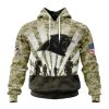 NFL Carolina Panthers Custom Name Number Veterans And Families Pullover Hoodie