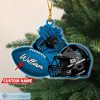 NFL Carolina Panthers Custom Name Rugby Ball Helmet Custom Shaped Ornament