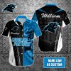 NFL Carolina Panthers Custom Name Special Half Tone Mascot Hawaiian Shirt
