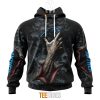NFL Carolina Panthers Halloween Horror Skull Pullover Hoodie