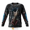 NFL Carolina Panthers Halloween Horror Skull Sweatshirt
