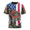 NFL Chicago Bears Custom Name Number Camo Realtree Hunting T-Shirt