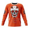 NFL Chicago Bears Custom Name Number Kits For Dia De Muertos Sweatshirt