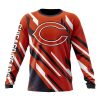 NFL Chicago Bears Custom Name Number MotoCross Concept Sweatshirt