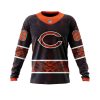 NFL Chicago Bears Custom Name Number Native With Samoa Culture Sweatshirt
