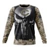 NFL Chicago Bears Custom Name Number Skull Camo Veteran Kits Sweatshirt