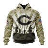 NFL Chicago Bears Custom Name Number Veterans And Families Pullover Hoodie