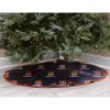 NFL Cincinnati Bengals Black Micro Plush Christmas Tree Skirt