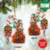 NFL Cincinnati Bengals Custom Name Grinch Candy Cane Custom Shaped Ornament