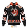 NFL Cincinnati Bengals Custom Name Number Grateful Dead Zip Up Hoodie