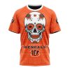 NFL Cincinnati Bengals Custom Name Number Kits For Dia De Muertos T-Shirt