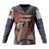 NFL Cincinnati Bengals Custom Name Number Mandalorian And Baby Yoda Sweatshirt