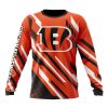 NFL Cincinnati Bengals Custom Name Number MotoCross Concept Sweatshirt