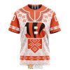 NFL Cincinnati Bengals Custom Name Number Native Pattern T-Shirt