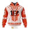 NFL Cincinnati Bengals Custom Name Number Native Pattern Zip Up Hoodie
