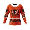 NFL Cincinnati Bengals Custom Name Number Native With Samoa Culture Sweatshirt
