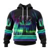NFL Cincinnati Bengals Custom Name Number Northern Lights Pullover Hoodie
