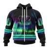 NFL Cincinnati Bengals Custom Name Number Northern Lights Zip Up Hoodie