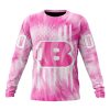 NFL Cincinnati Bengals Custom Name Number Pink Tie-Dye Sweatshirt