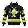 NFL Cincinnati Bengals Custom Name Number Special FireFighter Uniform Pullover Hoodie