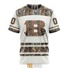NFL Cincinnati Bengals Custom Name Number White Camo Hunting T-Shirt