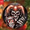 NFL Cincinnati Bengals Skull Joker Round Ornament
