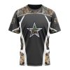 NFL Dallas Cowboys Custom Name Number Camo Hunting T-Shirt