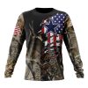 NFL Dallas Cowboys Custom Name Number Camo Realtree Hunting Sweatshirt