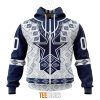 NFL Dallas Cowboys Custom Name Number Native Pattern Zip Up Hoodie