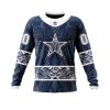 NFL Dallas Cowboys Custom Name Number Native With Samoa Culture Sweatshirt