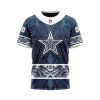 NFL Dallas Cowboys Custom Name Number Native With Samoa Culture T-Shirt