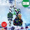 NFL Dallas Cowboys Grinch Candy Cane Custom Shaped Ornament