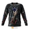NFL Dallas Cowboys Halloween Horror Skull Sweatshirt