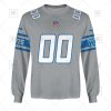 NFL Detroit Lions Custom Name Number Brown Alternate Jersey Sweatshirt