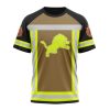NFL Detroit Lions Custom Name Number Firefighter Uniform T-Shirt